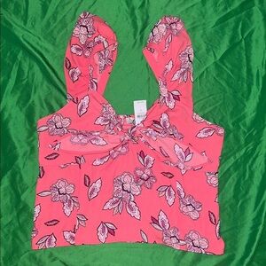 NWT LOFT Pink Floral Blouse size 10